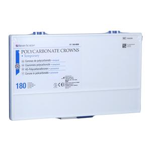 HSI Preformed Temporary Polycarbonate Crowns Complete Set Size As...