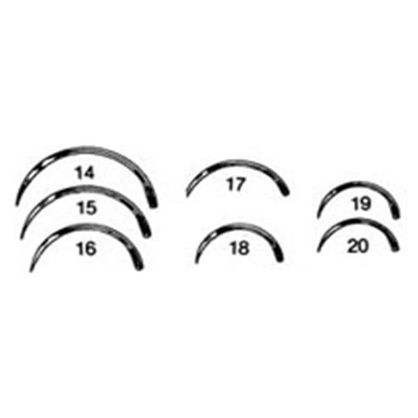 Surgical Needle Size 12 3/8 Circle Needle Stainless Steel Regular 12/Pk