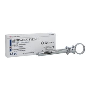 HSI Aspirating Syringe Astra Type Stainless Steel 1.8 cc Each