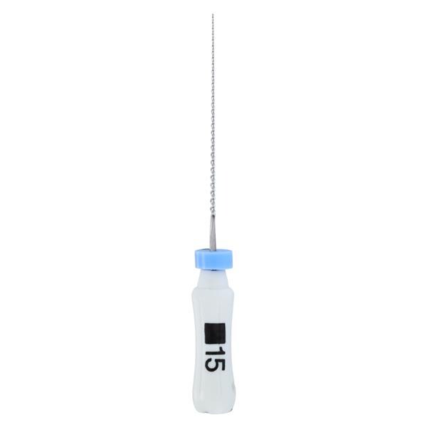 Maxima Hand K-File 21 mm Size 15 Stainless Steel White 6/Bx