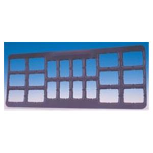 X-Ray Mounts 8H-6V-2HBW #2 Opaque Gray Plastic 100/Bx