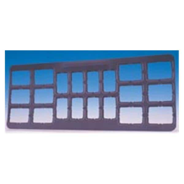 X-Ray Mounts 8H-6V-2HBW #2 Opaque Gray Plastic 100/Bx
