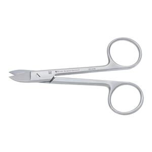 Crown & Collar Scissors 4 1/2 in Curved Smooth Ea
