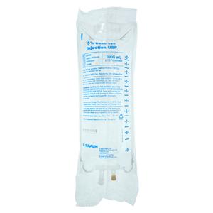 IV Injection Solution Dextrose 5%/Water 1000mL Excel IV Bag Container Ea
