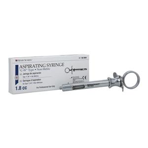 HSI Aspirating Syringe C-W Type Stainless Steel 1.8 cc Each