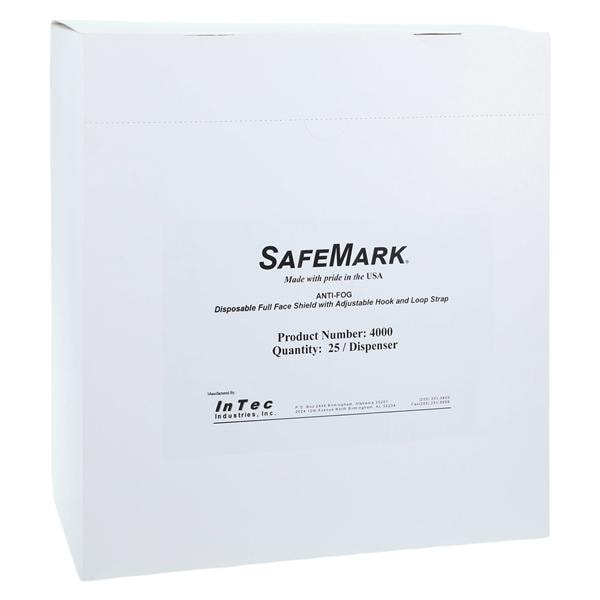 Sanax Safety Shield Clear Reusable 25/Box, 4 BX/CA