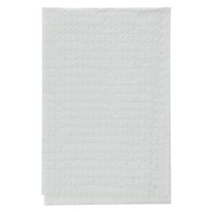 Patient Bib 2 Ply Tissue / Poly 13 in x 18 in White Disposable 500/Ca