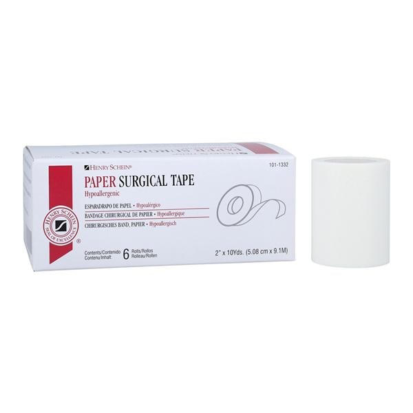 Henry Schein Surgical Tape Paper 2"x10yd White Non-Sterile 6/Box