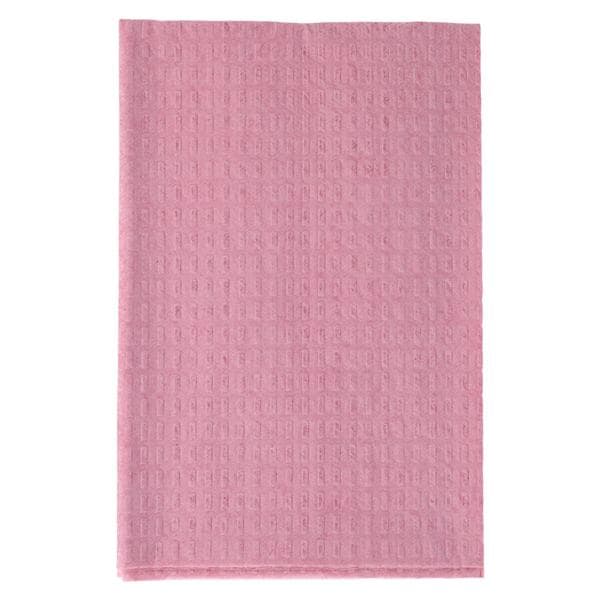 TIDI Choice Waffle Patient Bib 2 Ply Tiss/Poly 13 in x 18 in Mauv Disp 500/Ca