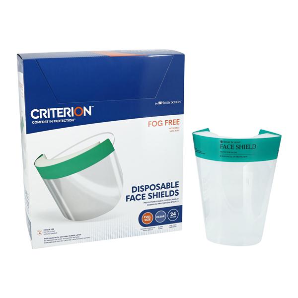 HSI Protective Shield Pre-Assembled Clear / Blue Disposable 24/Bo...