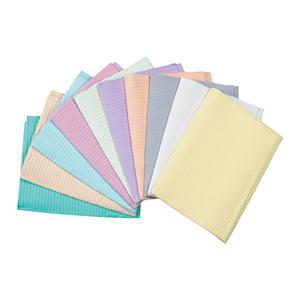 Econoback Patient Towel 2 Ply Tissue / Poly 13 in x 19 in Aqua Disposable 500/Ca