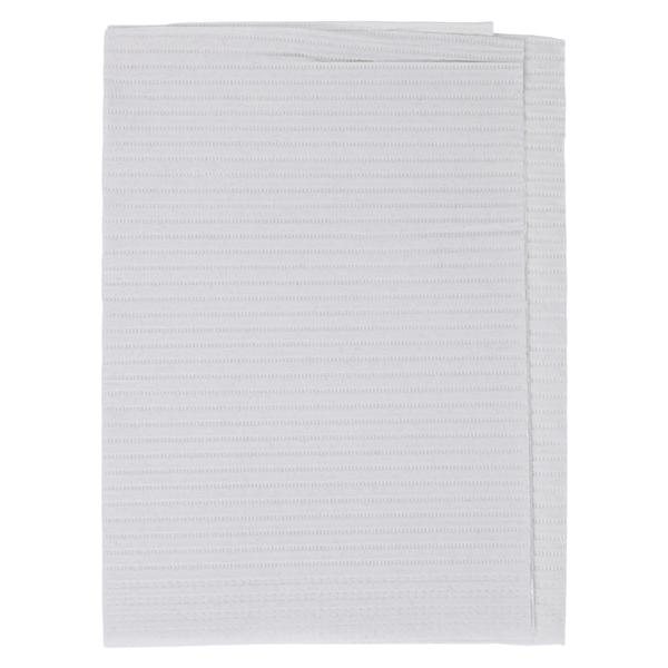 Polyback Patient Towel 3 Ply Tissue / Poly 13 in x 19 in White Disposable 500/Ca