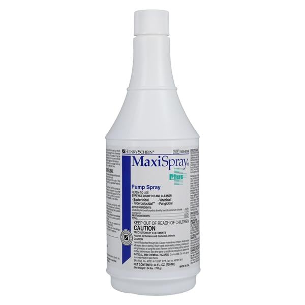 Disinfectant Surface MaxiSpray Plus 24 oz Bottle, 12 BT/CA