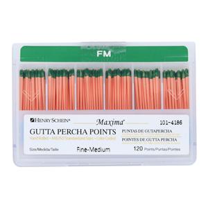 Maxima Hand Rolled Gutta Percha Points 120/Bx