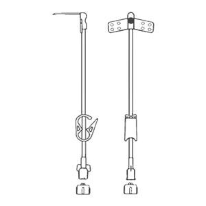 Administration Set Non-Coring 90 Degree Huber 20 Gauge 3/4" Primi...