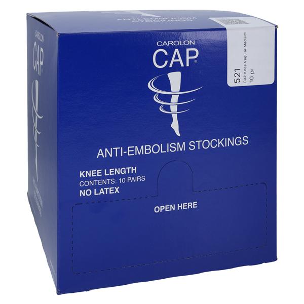 CAP Anti-Embolism Stocking Knee High Inspection Toe Medium Unisex...