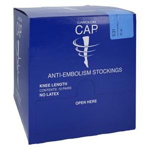 CAP Anti-Embolism Stocking Knee High Inspection Toe Large Unisex...