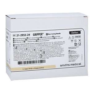 Gripper Port Access Needle Huber 19 Gauge 3/4" Y-Site 20cm Luer L...