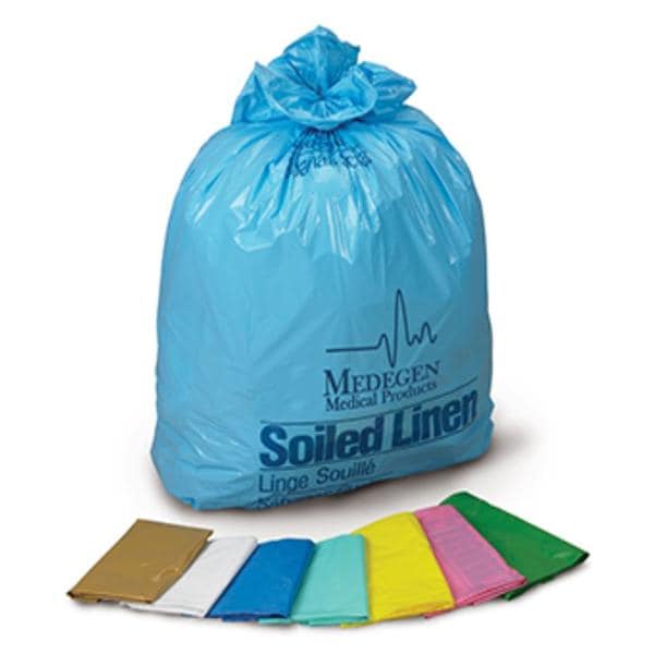 Laundry/Linen Bag 1.20mil 23x8x41" Yellow LLDPE Film Infectious L...