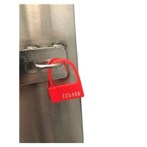 Control Seal Plastic Plastic Red 1 in x 1 in x 1 in 100/Package
