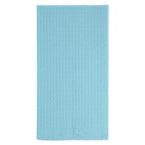 Towel Bib 3 Ply Tissue / Poly 17 in x 18 in Blue Disposable 500/Ca
