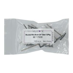 Wire Brush Steel Wheel 3/4" 12/Box