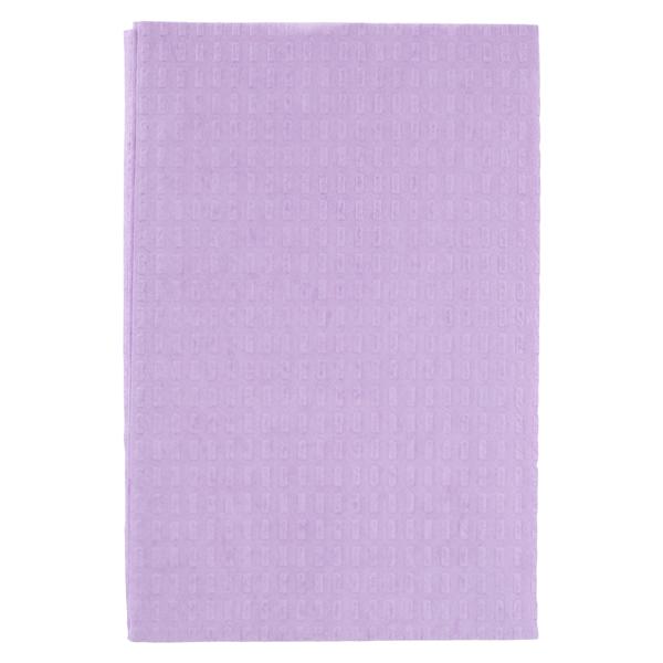 TIDI Ultimate Waffle Towel Bib 3 Ply Tiss/Poly Bck 13 in x 18 in Lav Dsp 500/Ca