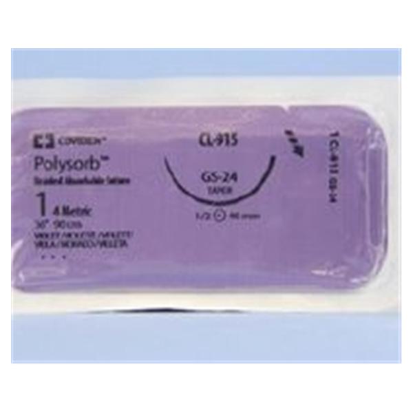 Polysorb Suture 0 36" Polyester Braid GS-24 Violet 36/Cr