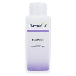 DawnMist Baby Powder Blended Cornstarch Fresh Scent 4oz 48/Ca