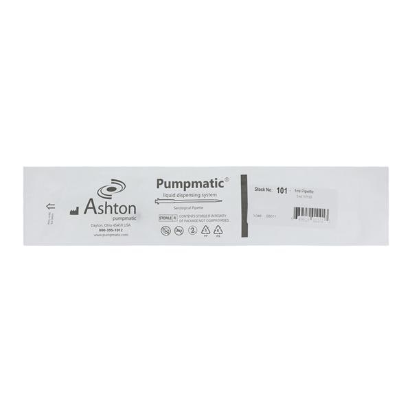 Pumpmatic Serological Pipette Polystyrene 1mL Clear Disposable St...
