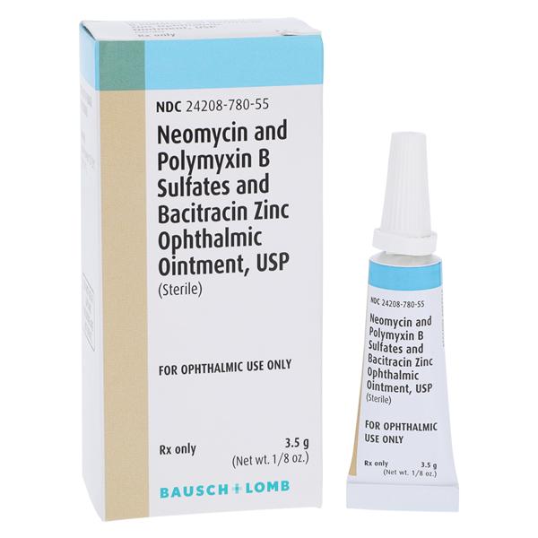 Triple Antibiotic Ophthalmic Ointment 3.5g Bottle 3.5gm Each, 12 EA/BX