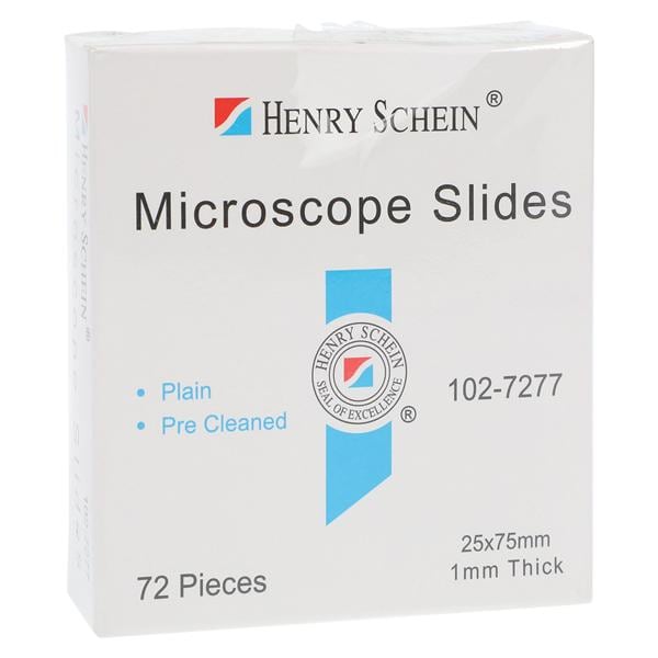 Plain Microscope Slide 3x1" Clear 72/Bx, 20 BX/CA
