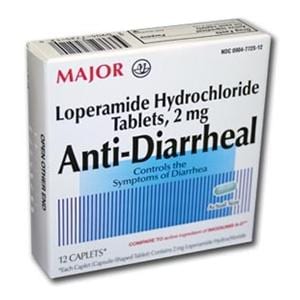 Loperamide Caplets 2mg 12/Package