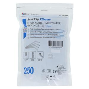 Tip Air / Water Sure Tip Clear 250/Pk, 50 PK/CA