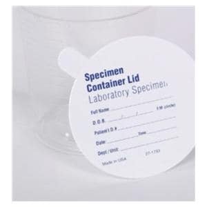 Specimen Lid Disposable Printed Paper For Specimen 6.5 oz Non Ste...