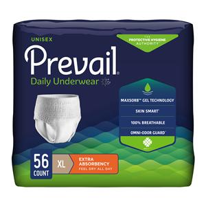 Prevail Incontinence Underwear Unisex Adult 58-68" XL Polyacrylic...
