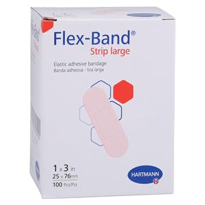 Flex-Band Strip Bandage Fabric 1x3" Flesh Sterile 100/Bx
