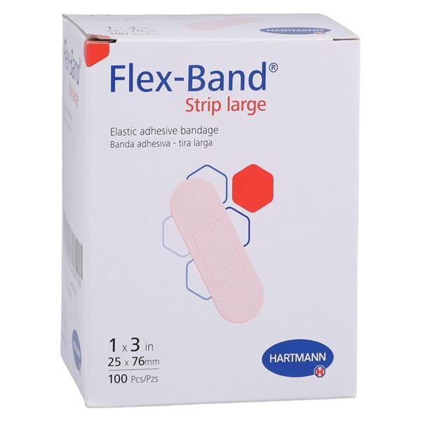 Flex-Band Strip Bandage Fabric 1x3" Flesh Sterile 100/Bx