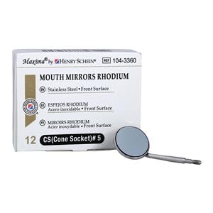 HSI Mirror Head Size 5 Single Side Cone Socket Front Surface Rhod...