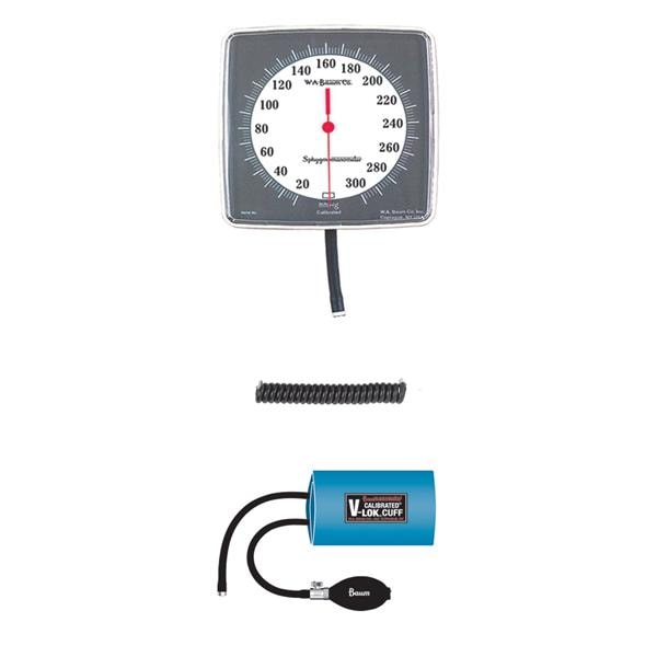 Calibrated V-Lok Aneroid Sphygmomanometer Neutral White Latex Arm...