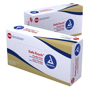 SafeTouch Vinyl Exam Gloves X-Large Clear Non-Sterile