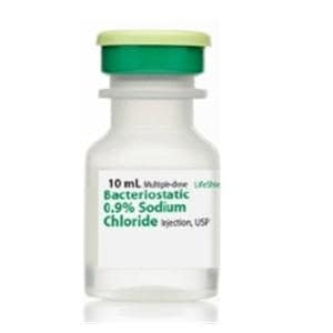 Sodium Chloride Bacteriostatic Injection 0.9% LF MDV 10mL 25/Package