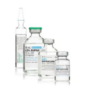 Bupivacaine HCl Injection 0.25% Preservative Free SDV 10mL 25/Package, 2 BX/CA