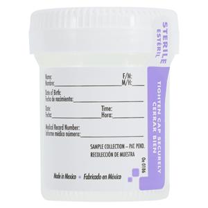 Tite-Rite Specimen Container 60mL Polypropylene With ID Label/Tab...