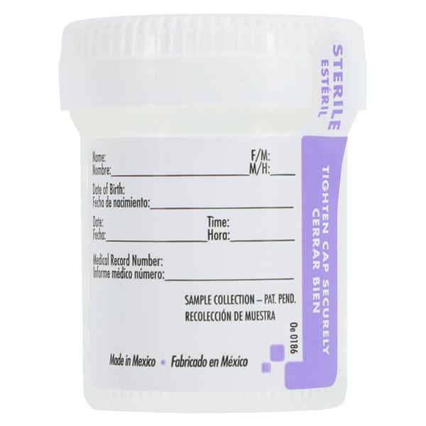 Tite-Rite Specimen Container 60mL Polypropylene With ID Label/Tab...