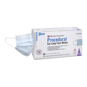 Criterion Earloop Mask ASTM Level 2 Blue Adult 50/Bx, 40 BX/CA