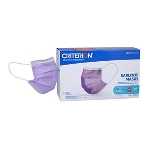 Criterion Earloop Mask ASTM Level 1 Lavender Size Disposable Not...