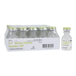 Sodium Chloride 0.9% Injection PF SDV 20mL 25/Package, 4 BX/CA