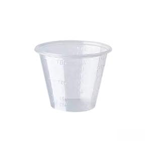 Medicine Cup Disposable Clear Plastic 1 oz Not Made With Natural...