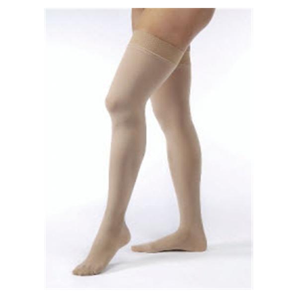 Opaque Compression Stocking Thigh High Small Natural